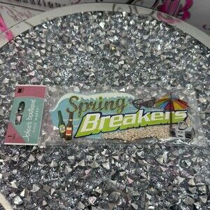 Spring Breakers Decorative Sticker sand, multicolour vintage Y2K scrapbook